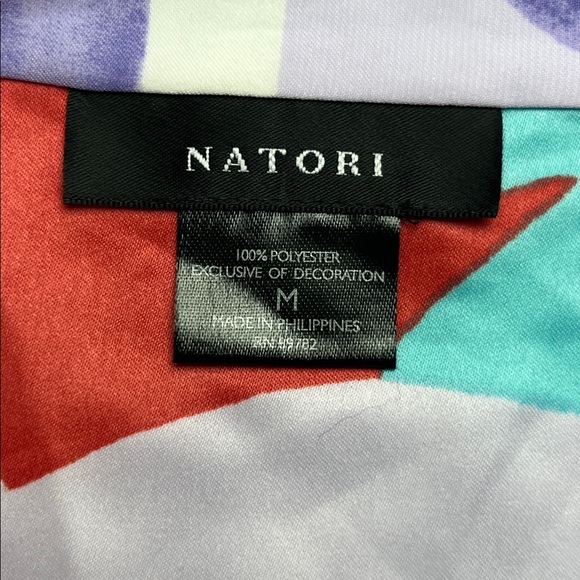 NATORI Floral Printed Charmeuse Notch PJ Set - Picture 6 of 15